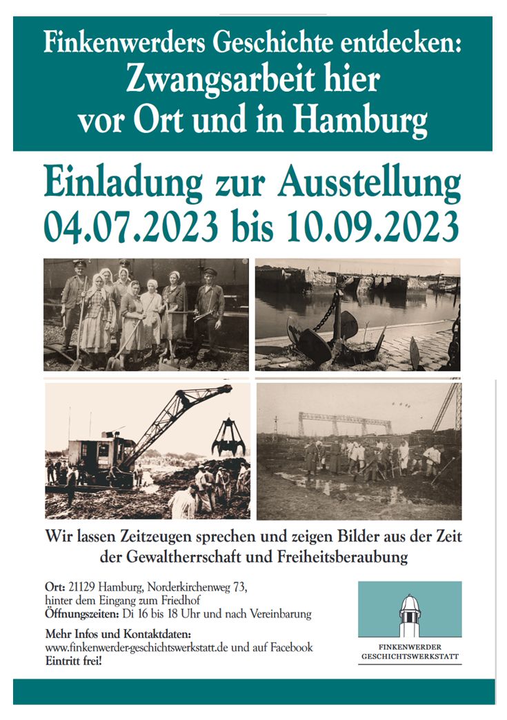 Finkenwerders Geschichte entdecken – Ausstellung Zwangsarbeit 2023